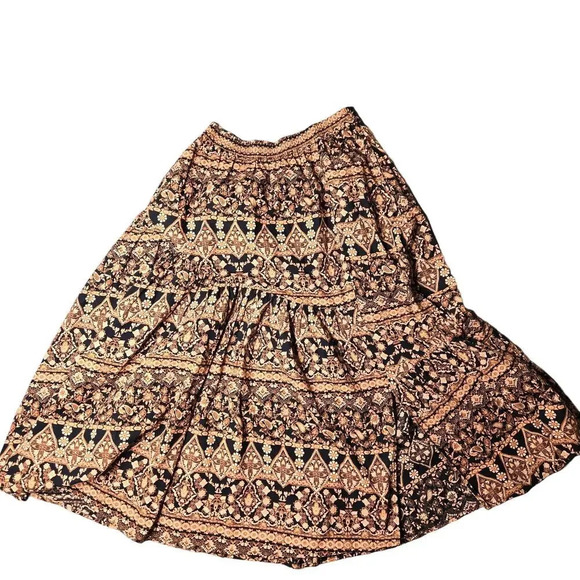 Free People All About The Tiers Printed Midi Skirt - Picture 2 of 6